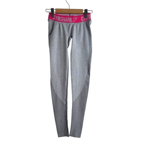 Gymshark Flex Leggings V3 Grey Marl, Sherbet Pink Size XS NWT - Picture 3 of 10